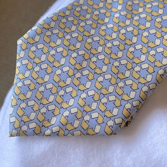 Recycle Tie by Josh Bach. 100% Silk - Picture 2 of 8